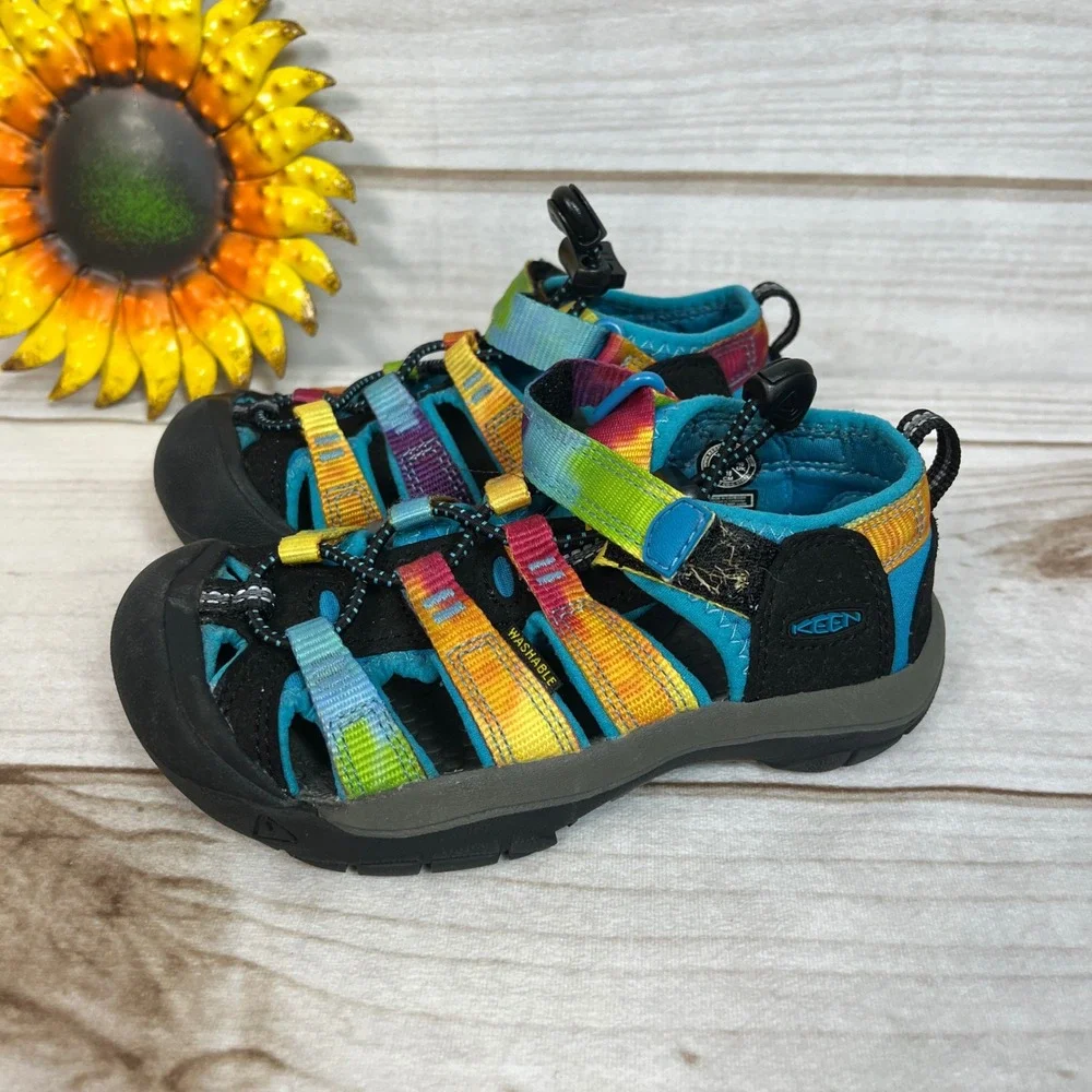 KEEN Newport H2 Kids Boys Girls rainbow Tie Dye Water Sandals Shoes Water 11